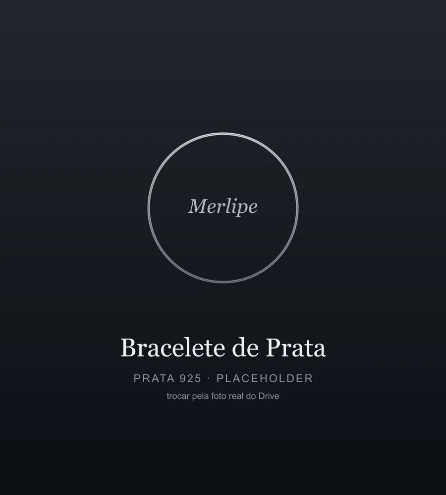 bracelete masculino prata em destaque