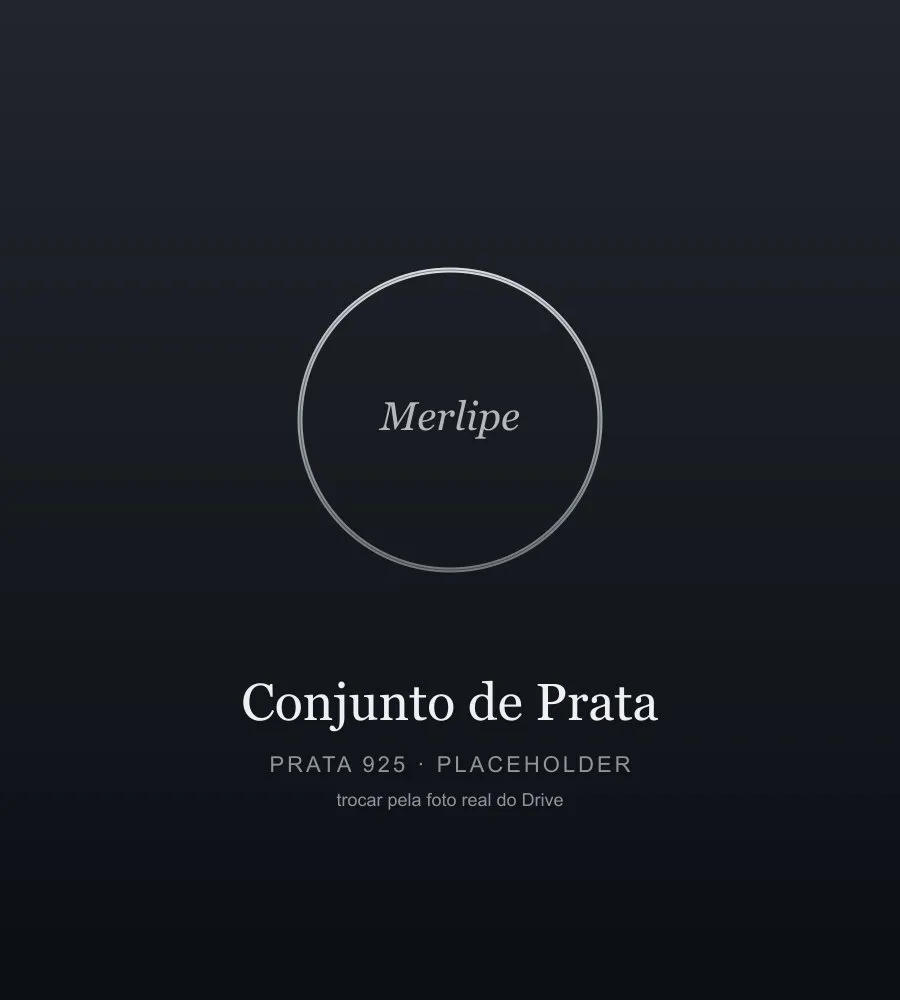 conjunto de colar e brinco em destaque