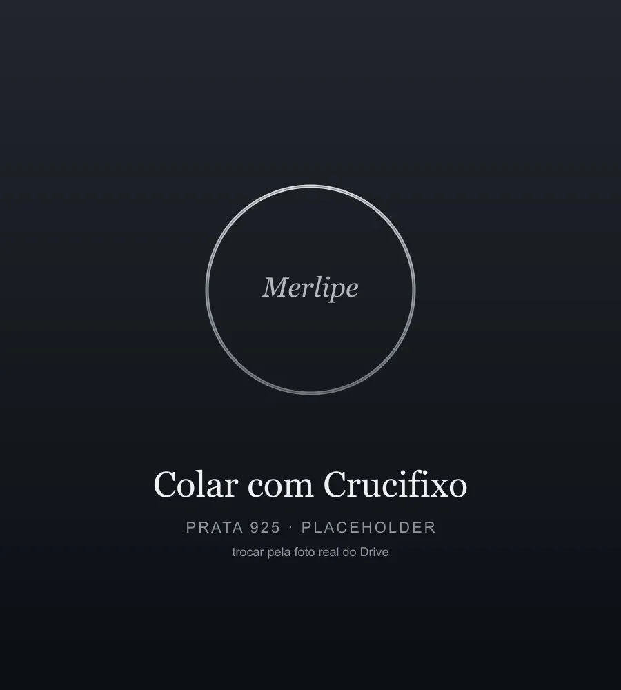 crucifixo colar em destaque