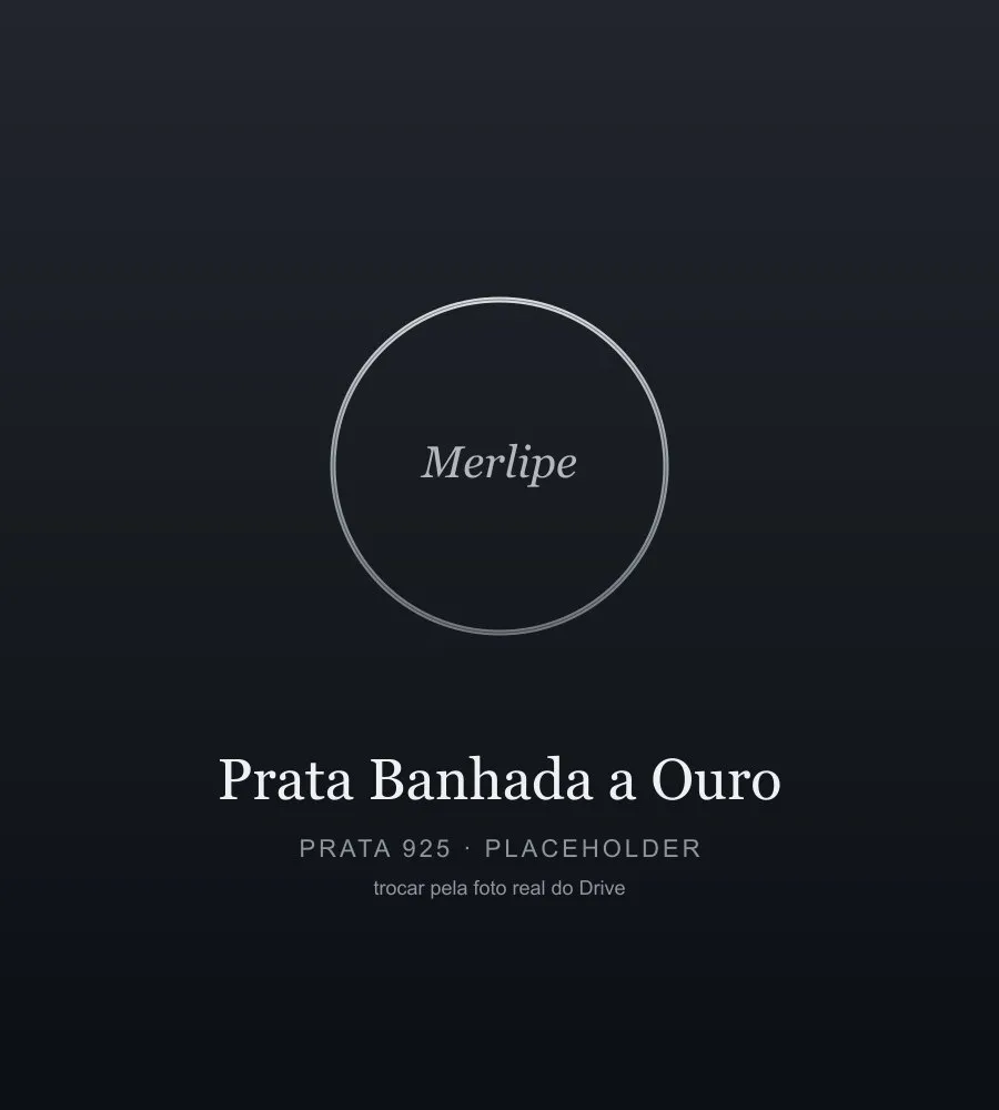 prata banhada a ouro em destaque