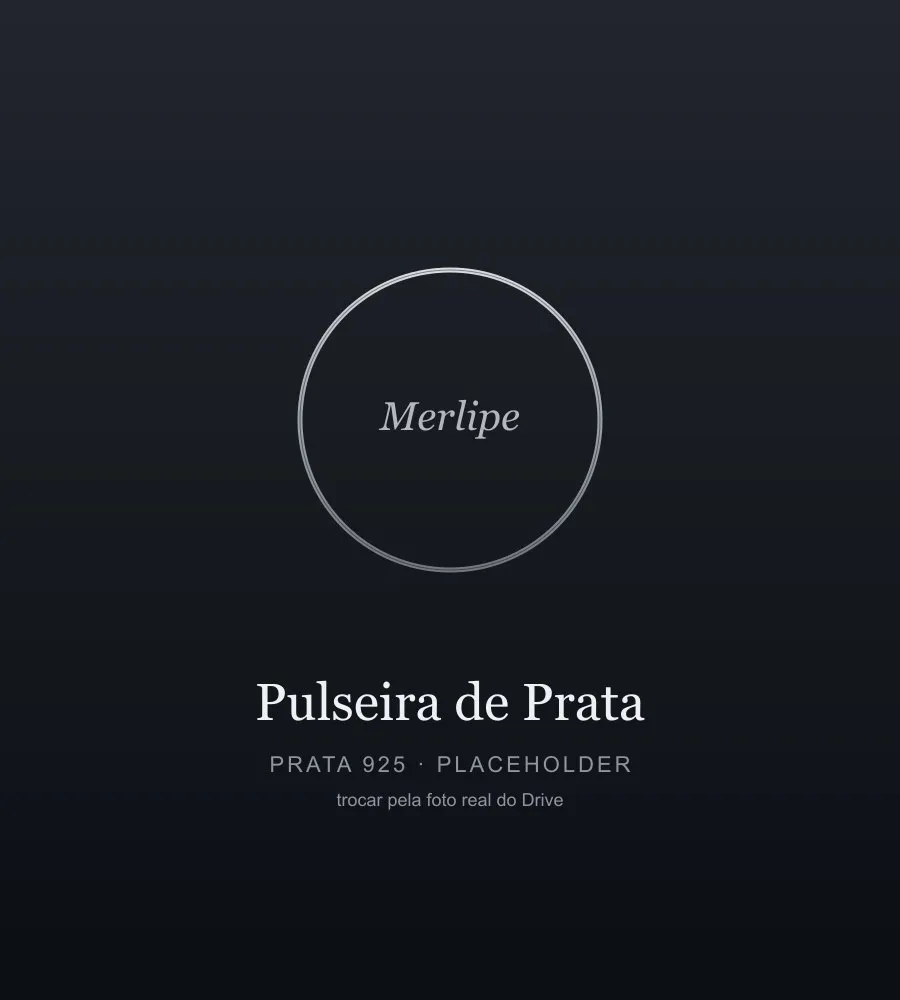 pulseira de prata masculina em destaque